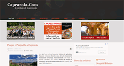 Desktop Screenshot of caprarola.com
