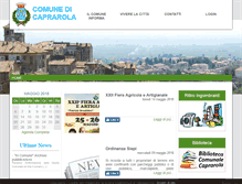 Tablet Screenshot of comune.caprarola.vt.it